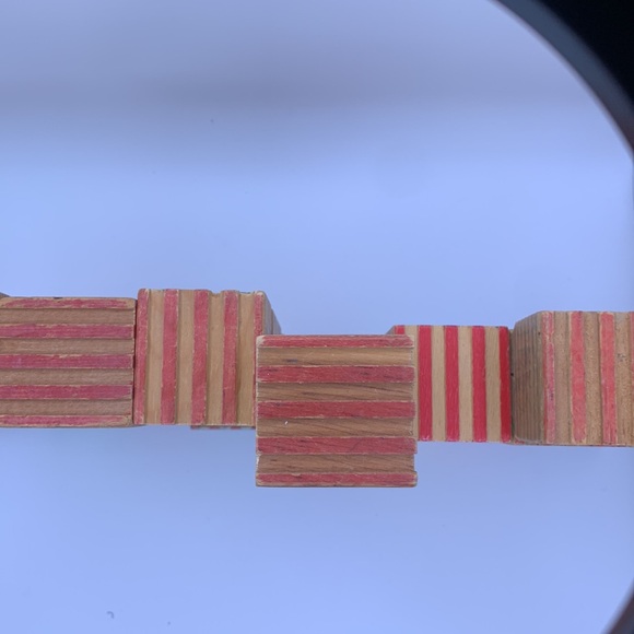 Antique Children’s Toys Alphabet Blocks Bright Vivid Colors & Symbols Animals - Picture 8 of 8